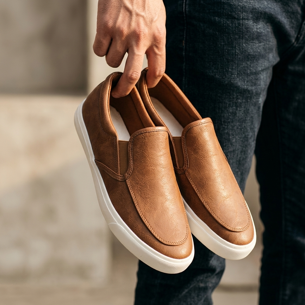 Theo Apron-Toe Slip-On | Hudson & Wells