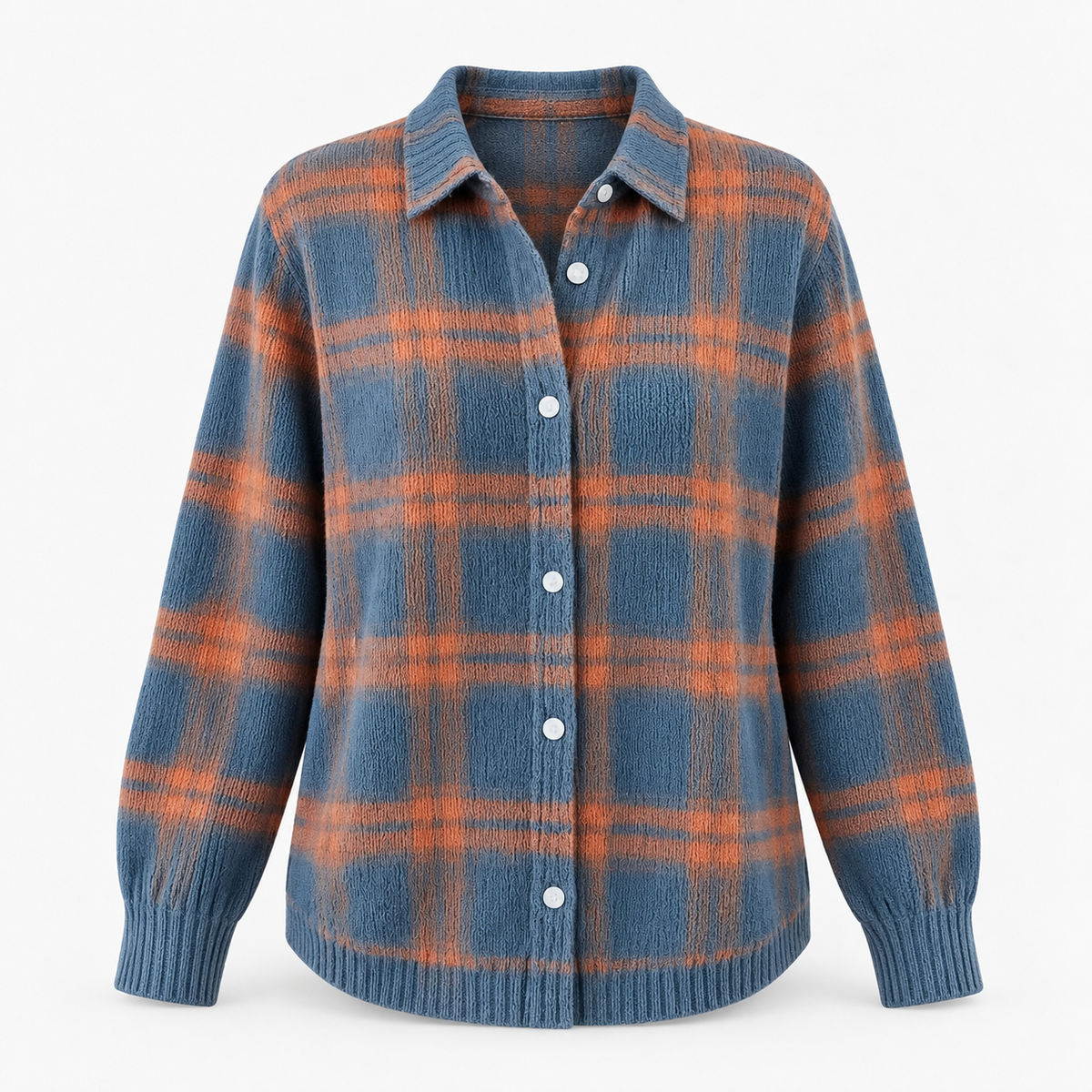 Viola Plaid Button-Front Cardigan | Hudson & Wells