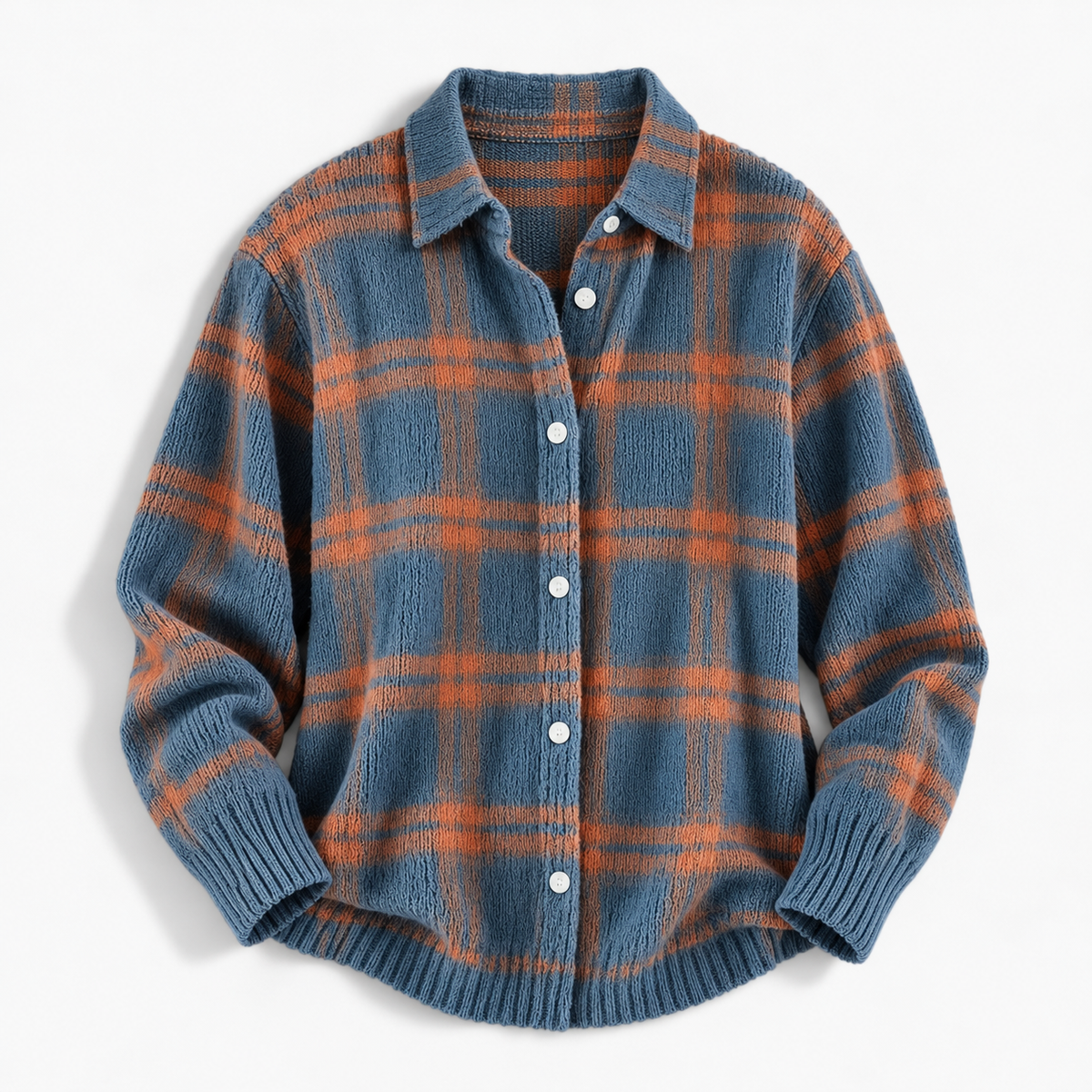 Viola Plaid Button-Front Cardigan | Hudson & Wells