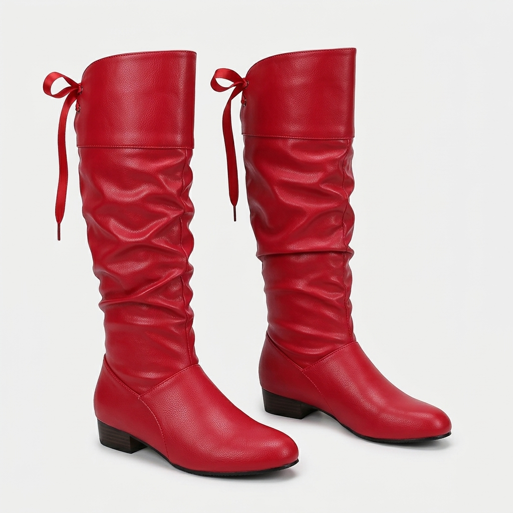 Walker Ribbon-Tie Slouch Boot | Hudson & Wells