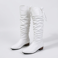 Walker Ribbon-Tie Slouch Boot