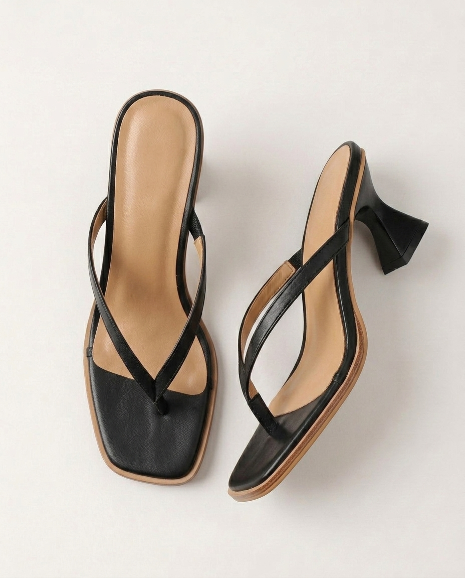 Warren Square-Toe Kitten Heel | Hudson & Wells