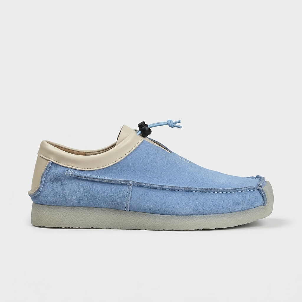 Warren Toggle Moc-Toe Slip-On — Blue | Hudson & Wells