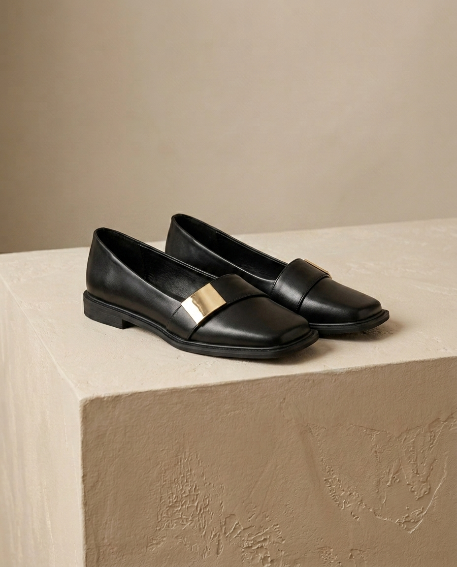 Wesley Square-Toe Loafer | Hudson & Wells
