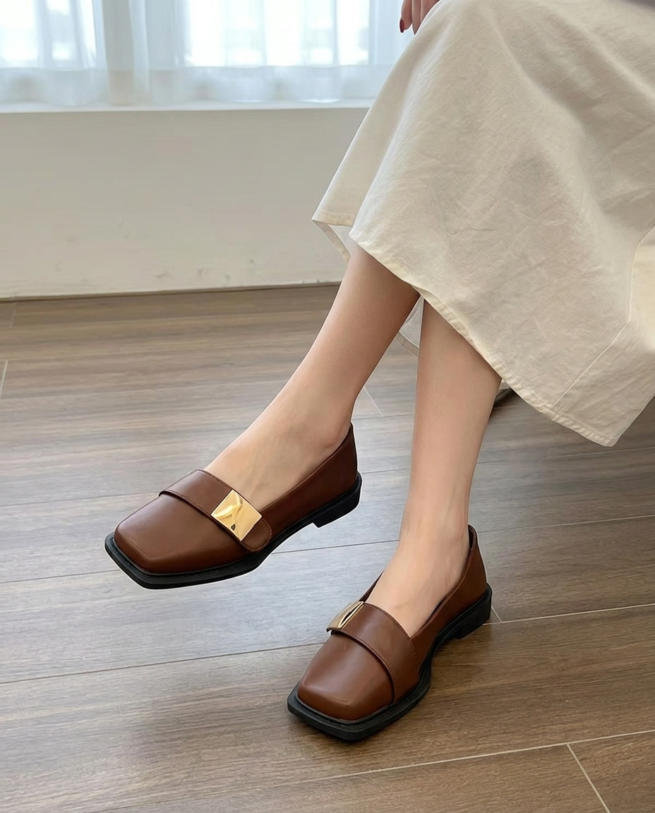 Wesley Square-Toe Loafer | Hudson & Wells