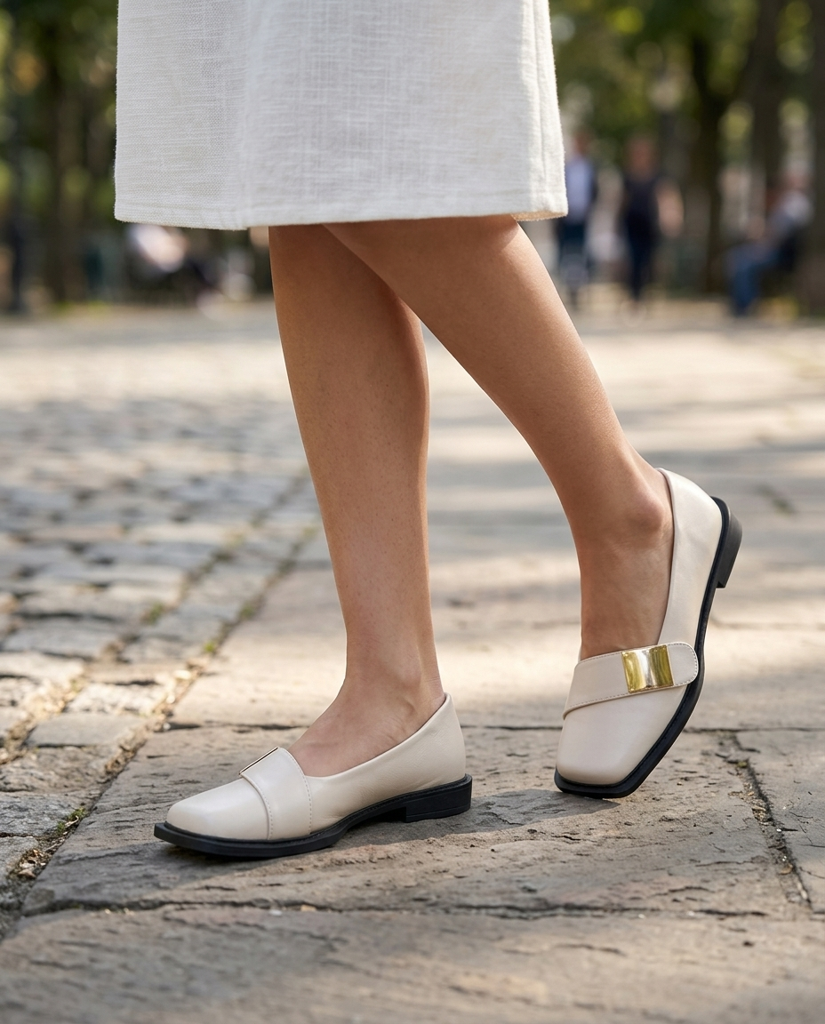 Wesley Square-Toe Loafer | Hudson & Wells