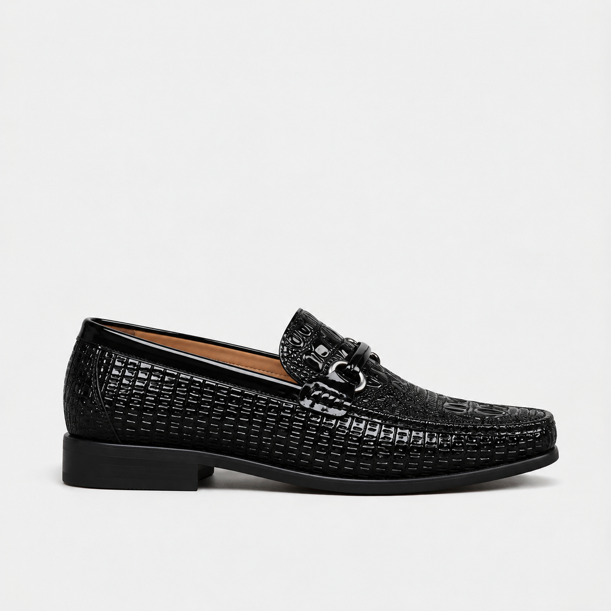 Whitaker Leather Slip-On Loafers — Black | Hudson & Wells