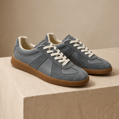 Willa Genuine Leather Sneakers, Rounded Toe | Hudson & Wells