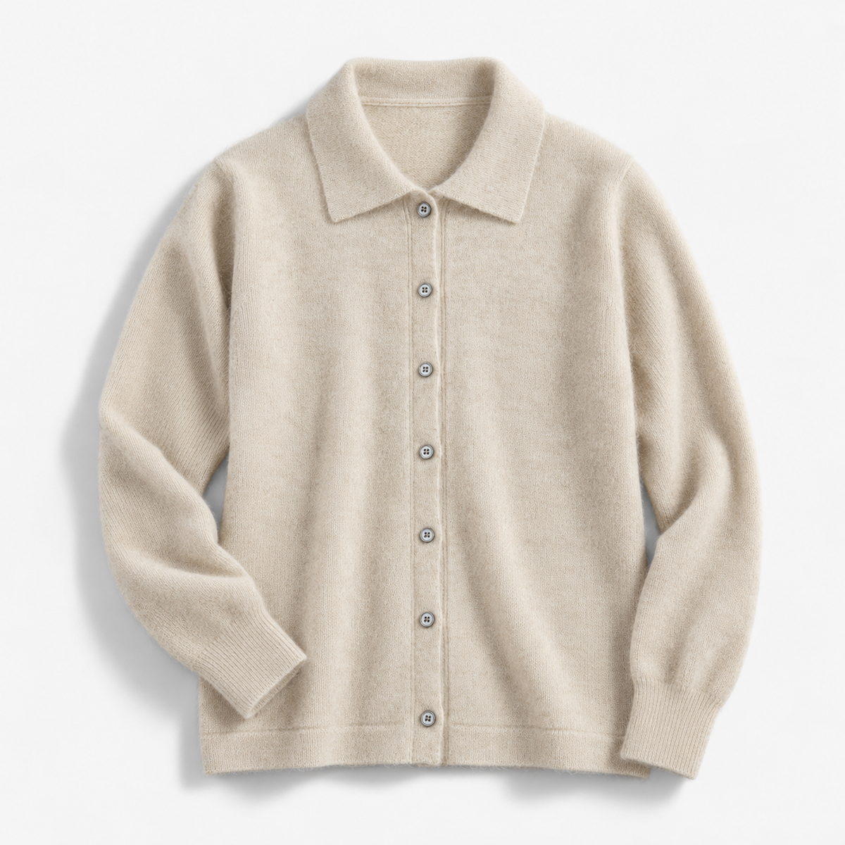 Wilma Soft Collared Cardigan, Button Front | Hudson & Wells