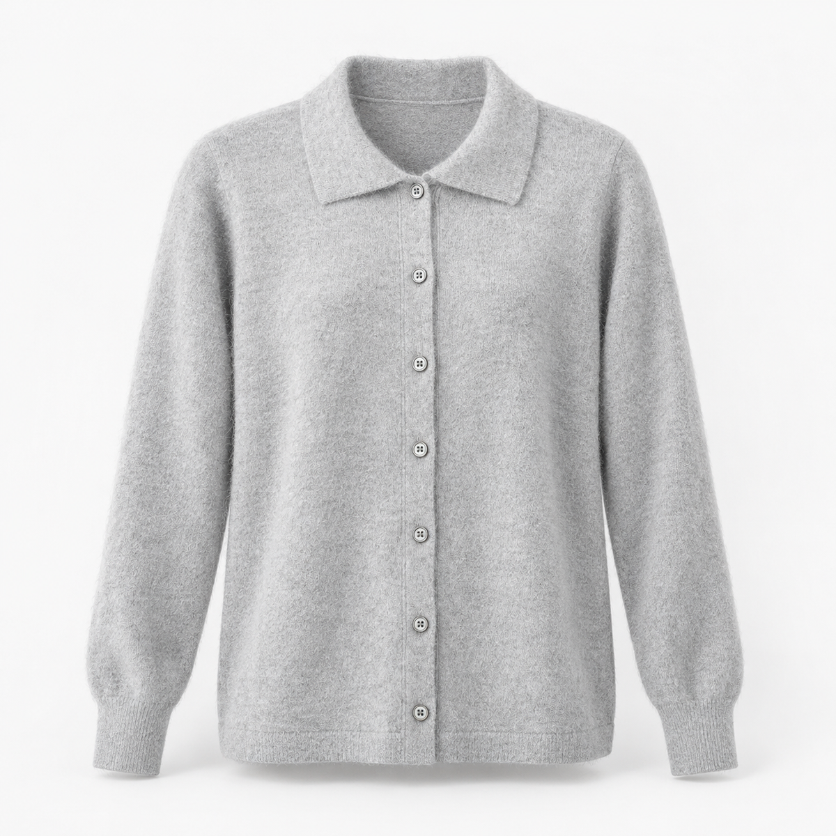 Wilma Soft Collared Cardigan, Button Front | Hudson & Wells