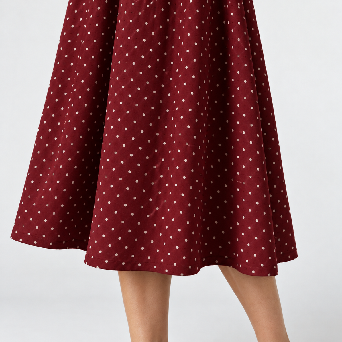 Winnie Stretch Polka Dot Dress, Cap Sleeve | Hudson & Wells