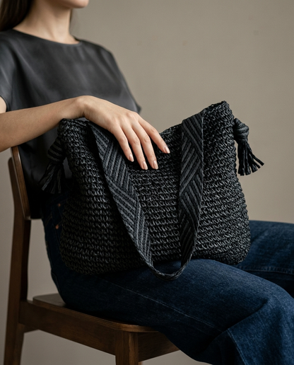 Amalfi Woven Hobo Bag - product_gallery 4