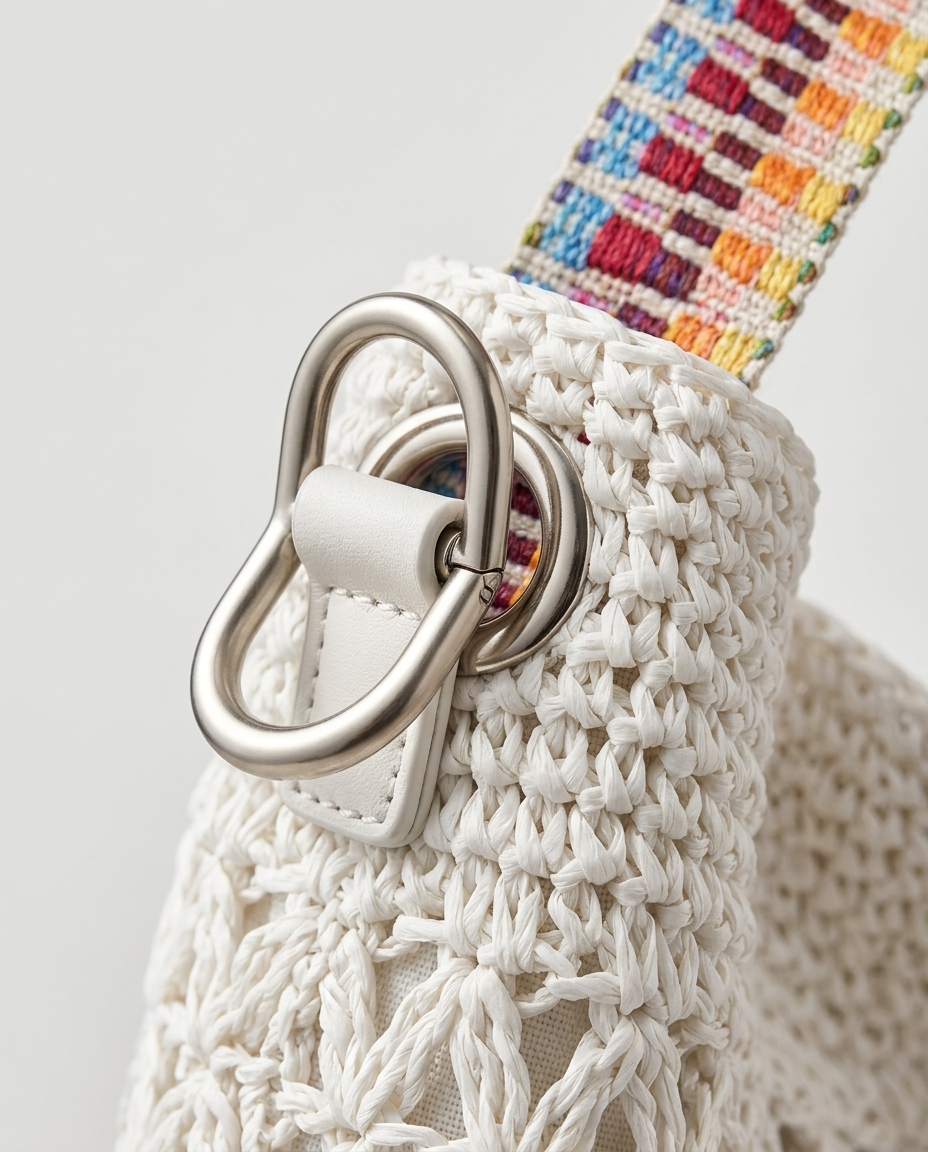 Amalfi Woven Hobo Bag - detail_macro 10