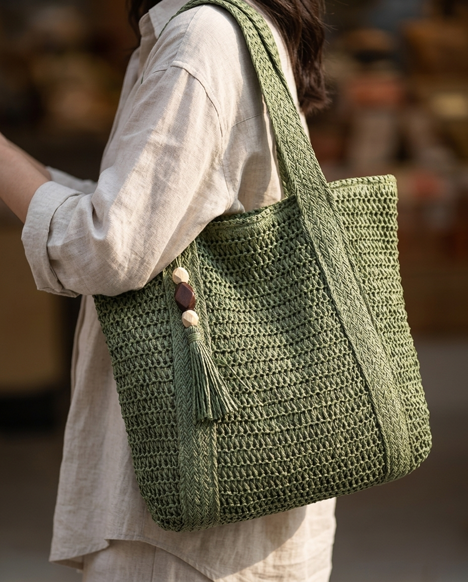 Capri Woven Straw Tote - product_gallery 3