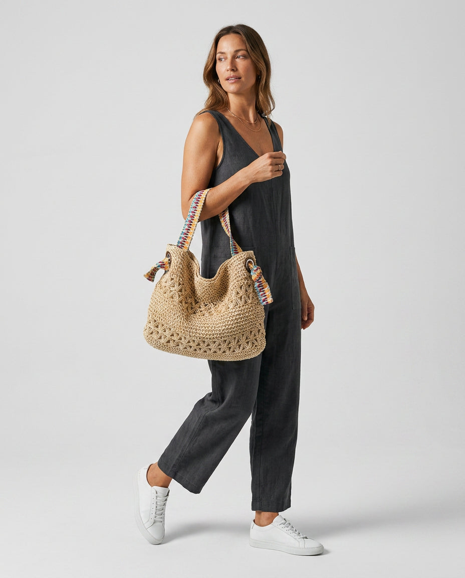 Amalfi Woven Hobo Bag