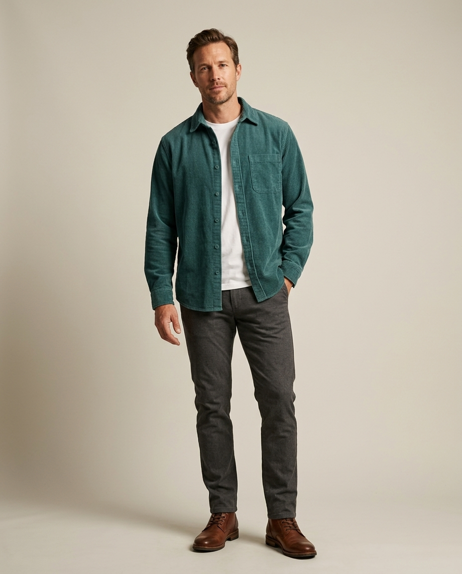 Midwest Corduroy — Green | Hudson & Wells
