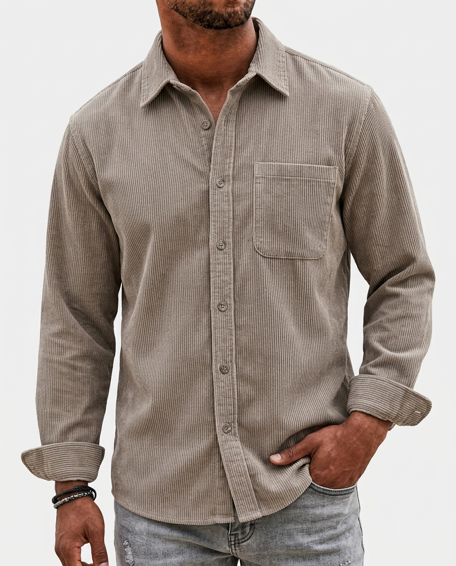 Midwest Corduroy — Gray | Hudson & Wells