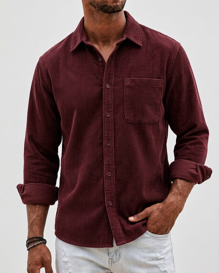 Midwest Corduroy — Red | Hudson & Wells