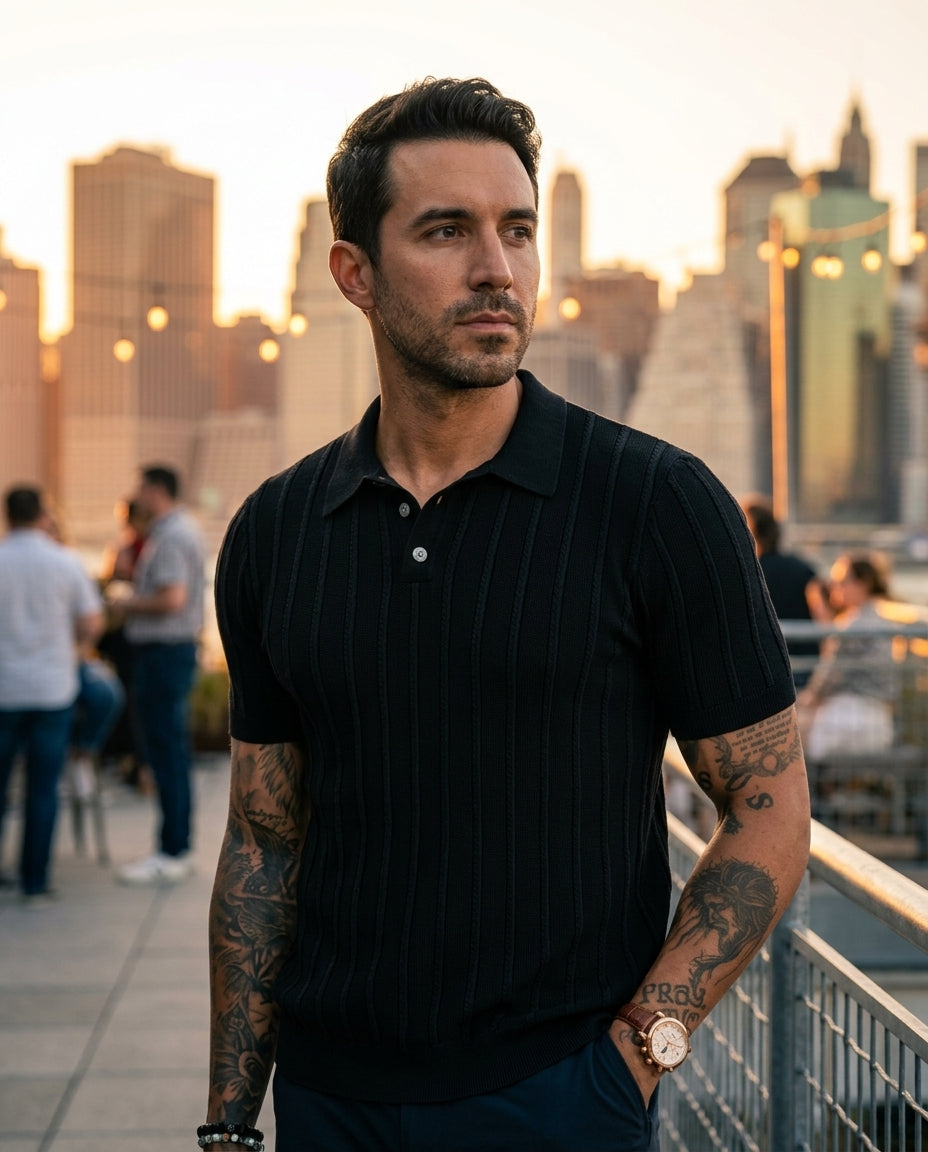 men's new style short sleeve POLO collared breathable - lifestyle 10