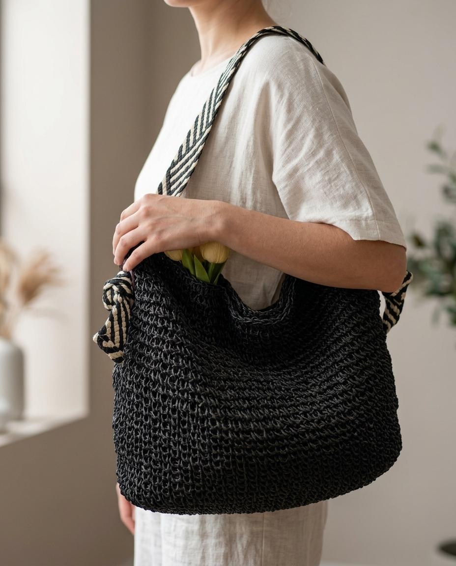 Amalfi Woven Hobo Bag