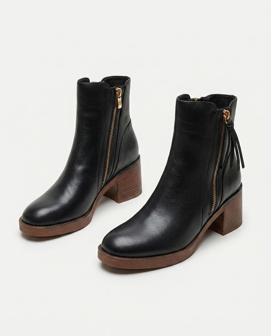 Raven Ladies Side-Zip Block Heel Boot - product_gallery 6