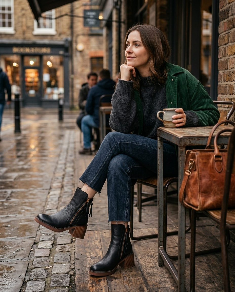 Raven Ladies Side-Zip Block Heel Boot - lifestyle 13