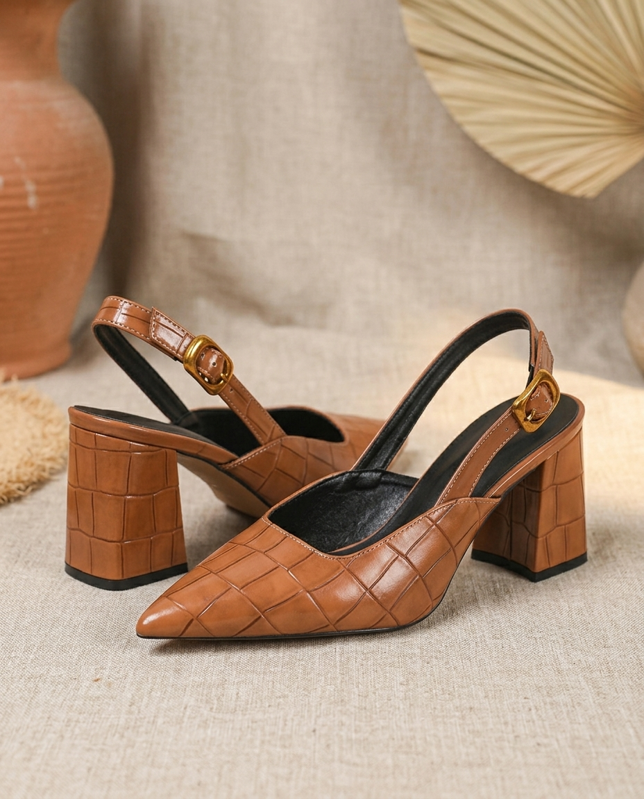 Pointed Slingback Heel