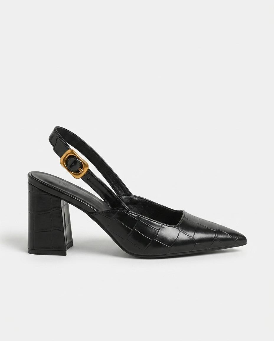 Pointed Slingback Heel