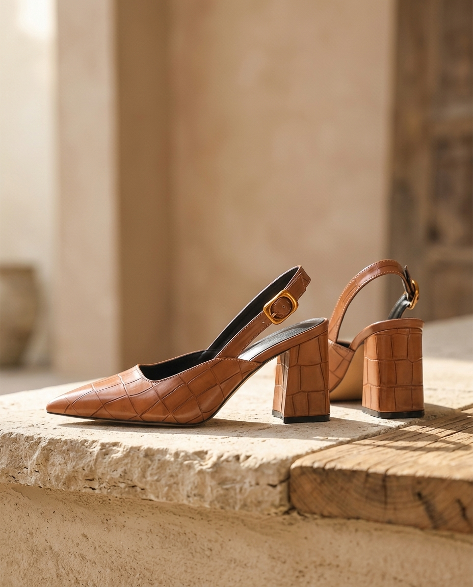 Pointed Slingback Heel