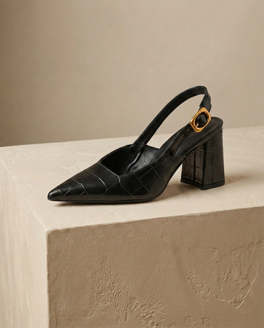Pointed Slingback Heel
