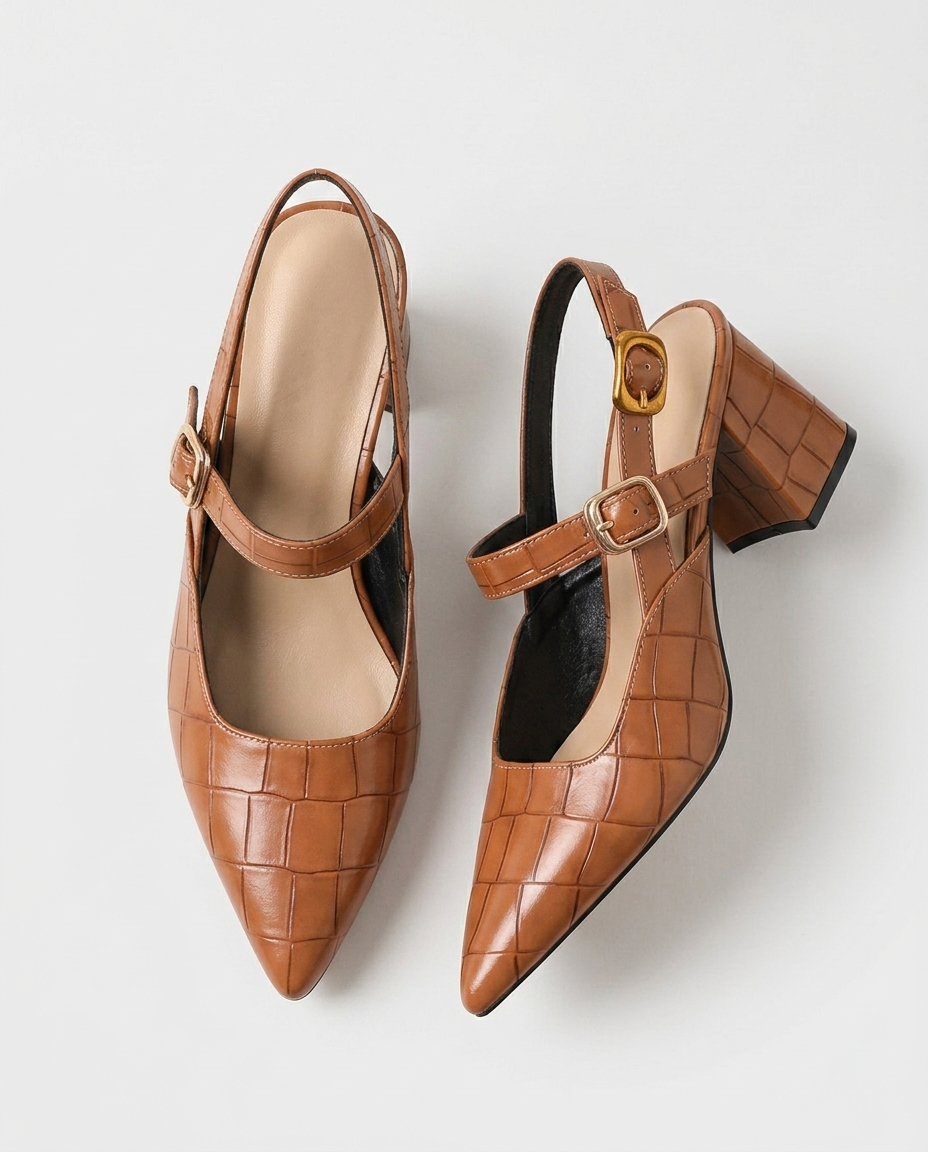 Pointed Slingback Heel