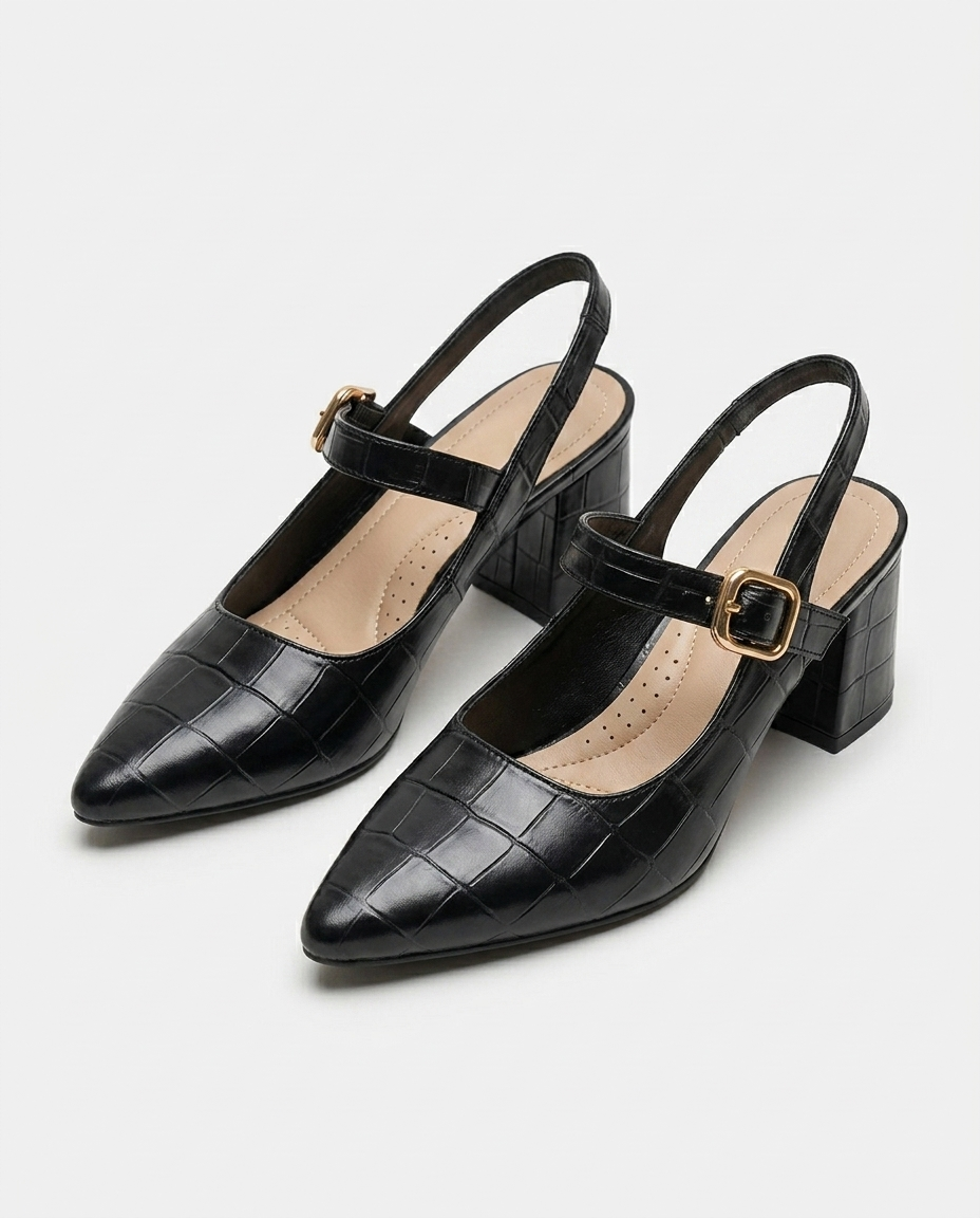 Pointed Slingback Heel