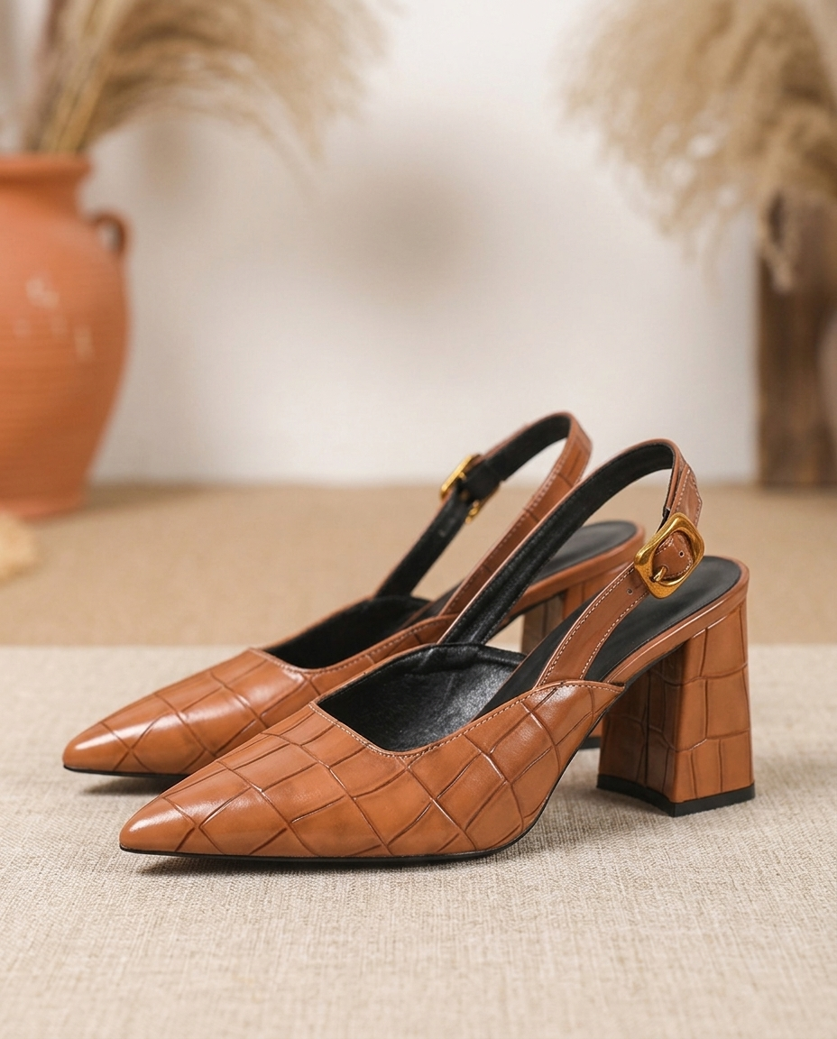 Pointed Slingback Heel