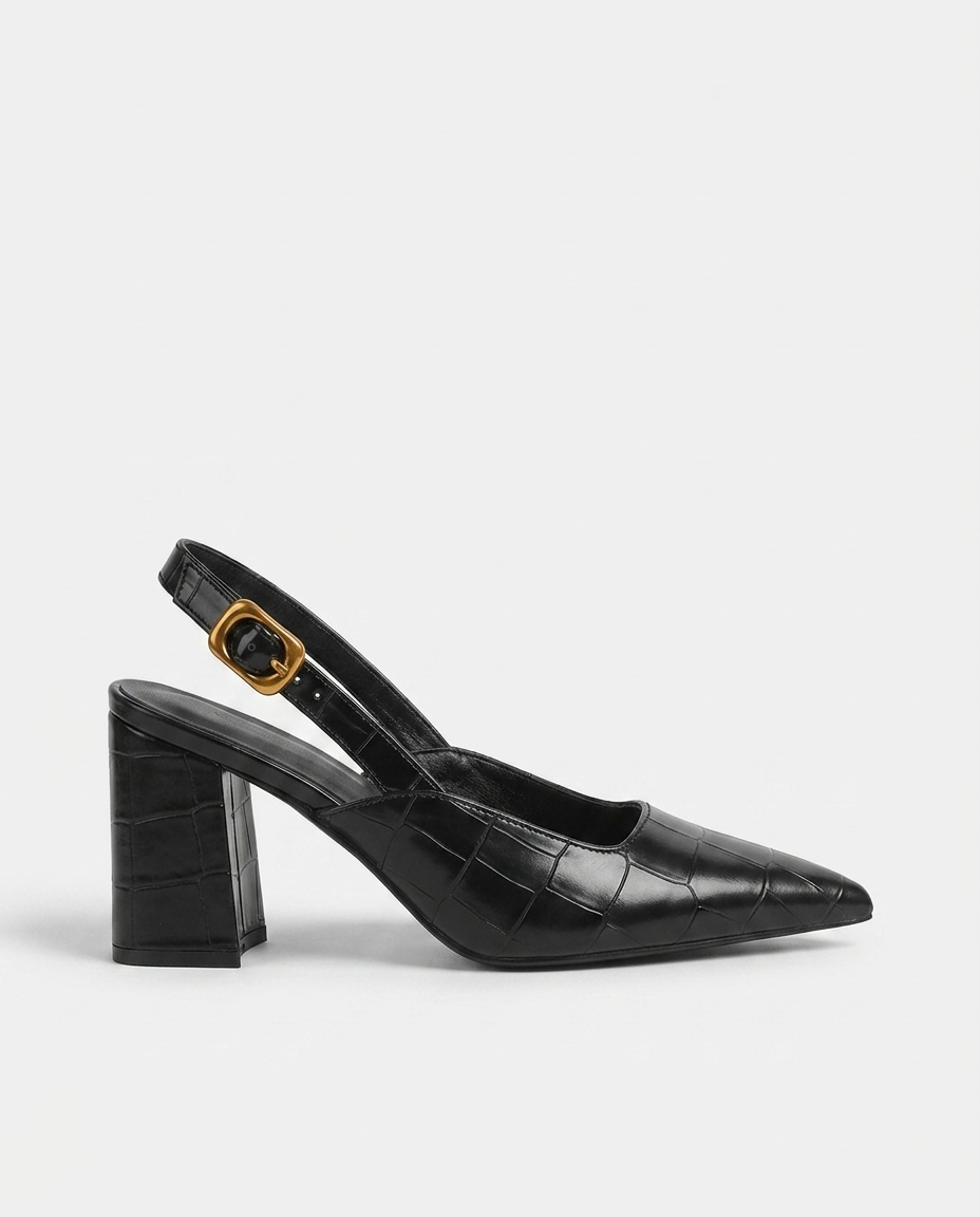 Pointed Slingback Heel
