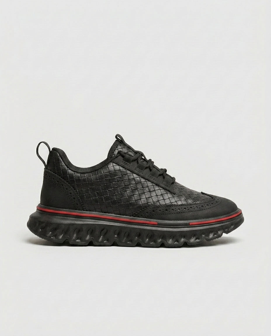 Tanner Woven Lace-Up